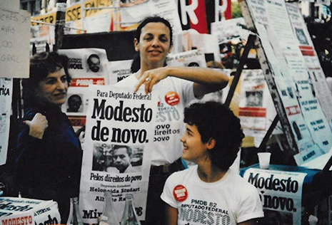 Branca Moreira Alves e Branca Vianna em 1982. Arquivo pessoal